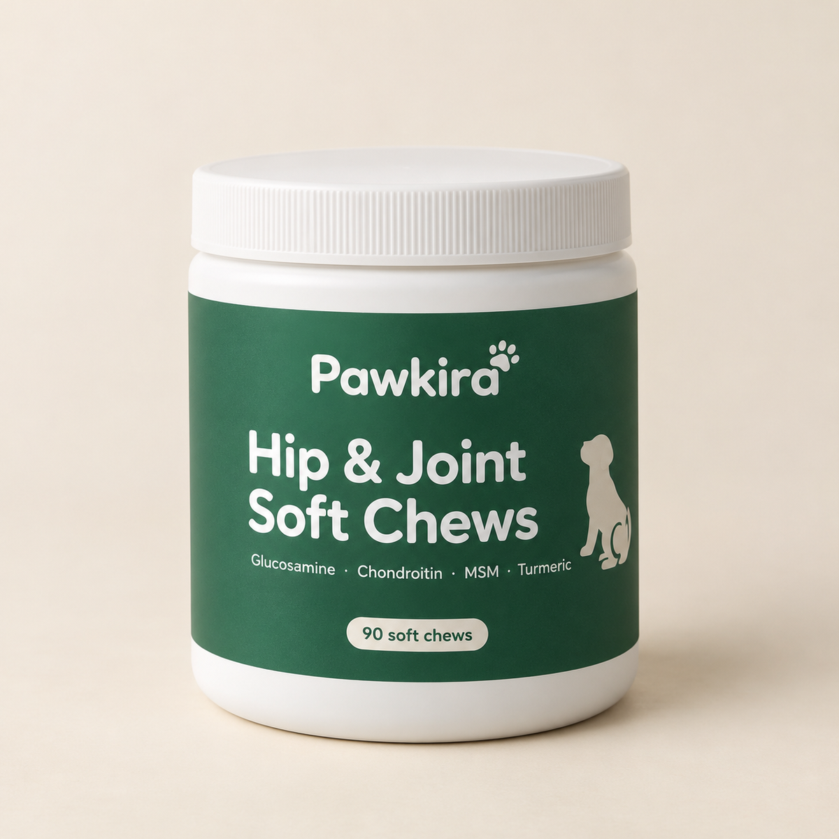 Pawkira Hip & Joint Soft Chews for Dogs