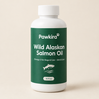 Pawkira Wild Alaskan Salmon Oil for Dogs & Cats