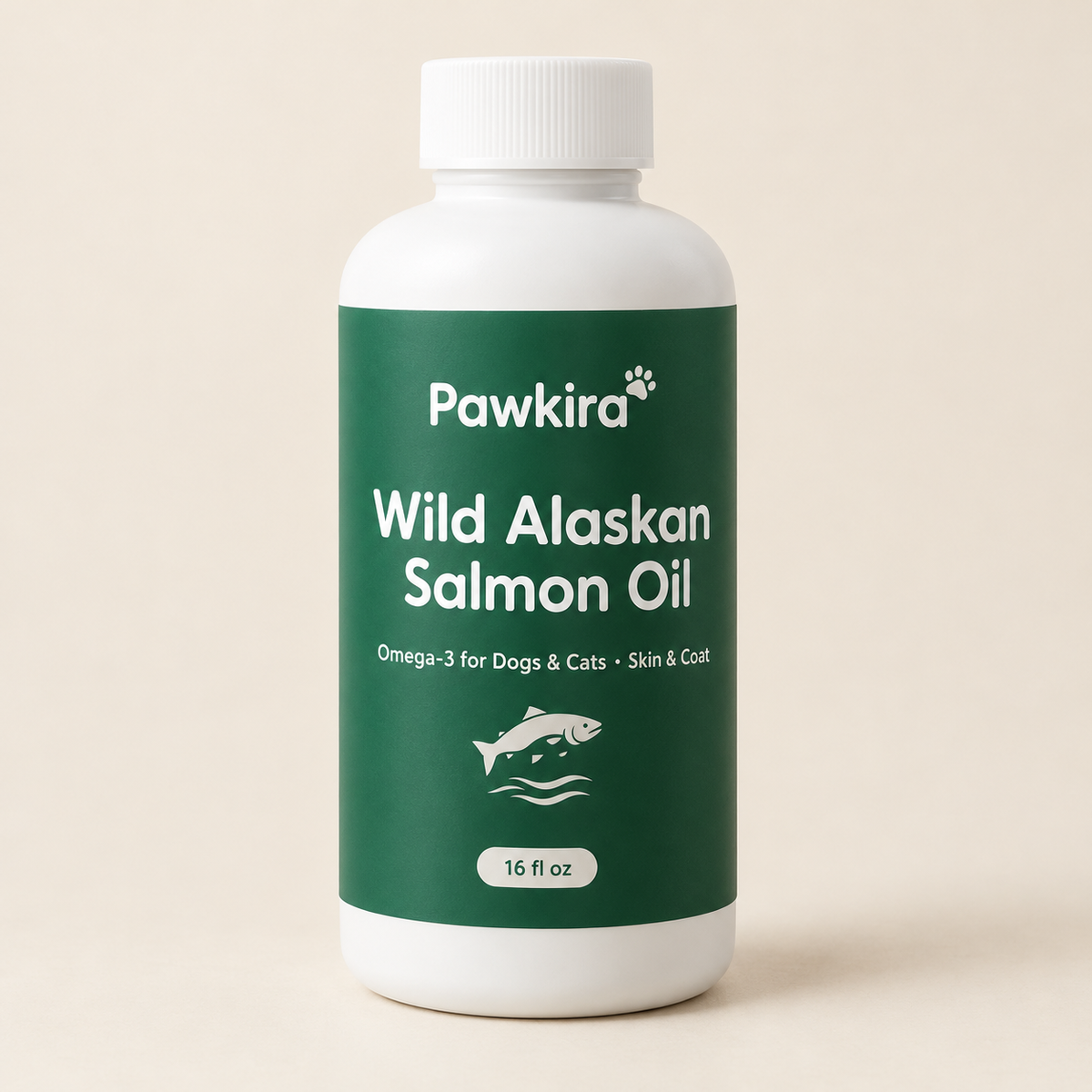 Pawkira Wild Alaskan Salmon Oil for Dogs & Cats